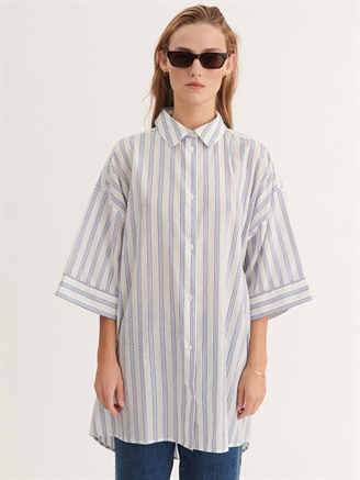 Basic Apparel Ada 3/4 Sl. Shirt True navy/whisper white
